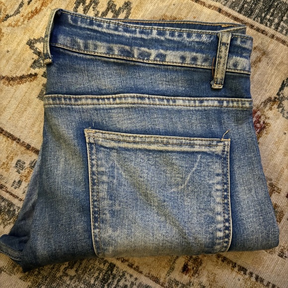 Classic Blue Denim Jeans with Ankle Zips - Picture 1 of 5